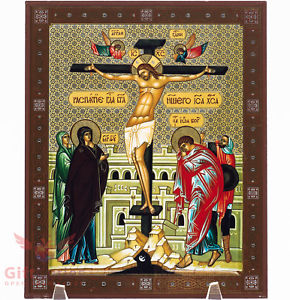 290x300 Wooden Icon Crucifixion Of Jesus Christ Ikona Raspiatie Iisusa