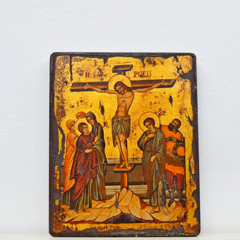 794x794 Crucifixion Icon Jesus Christ Icon Orthodox Icon Etsy