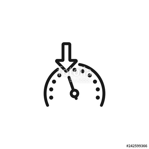 500x500 Cruise Control Single Flat Icon On White Background Vector