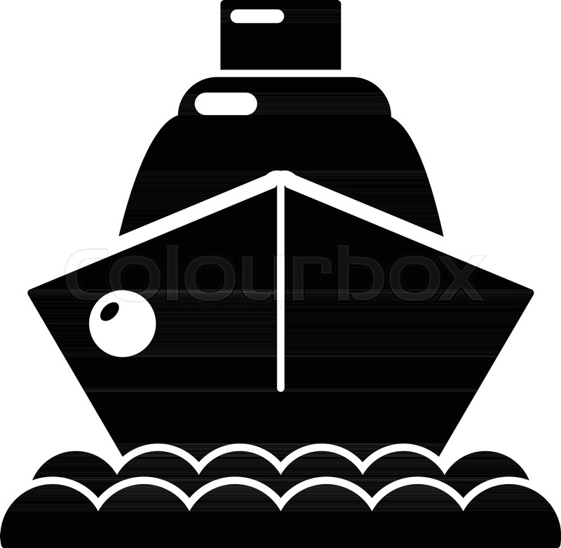 800x781 Cruise Ship Icon Simple Illustration Stock Vector Colourbox