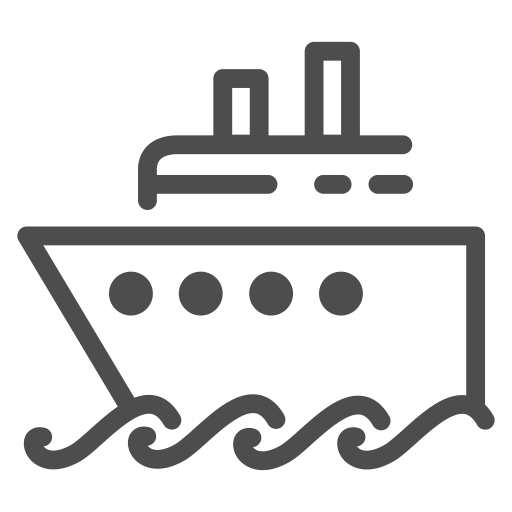 512x512 Boat, Cruise, Ocean, Sea, Ship, Travelling, Water Icon