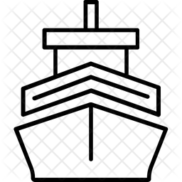 256x256 Cruise Ship Icon Of Line Style