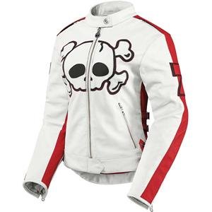300x300 Icon Womens Hella Crossbone Racer Leather Jacket Crusader White Lg