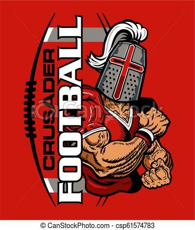 399x470 Crusader Football Vector