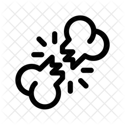 256x256 Crush Bone Icon Of Line Style