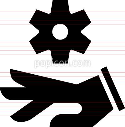 400x405 Crush Hazard Warning Vector Icon