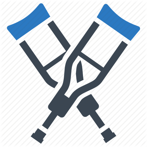 512x512 Crutches, Healthcare, Medical Equipment Icon