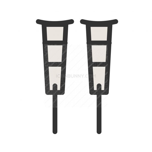 600x600 Crutches Line Filled Icon