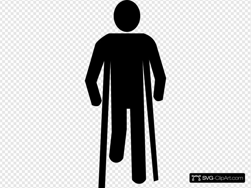 800x600 Crutches Symbol Clip Art, Icon