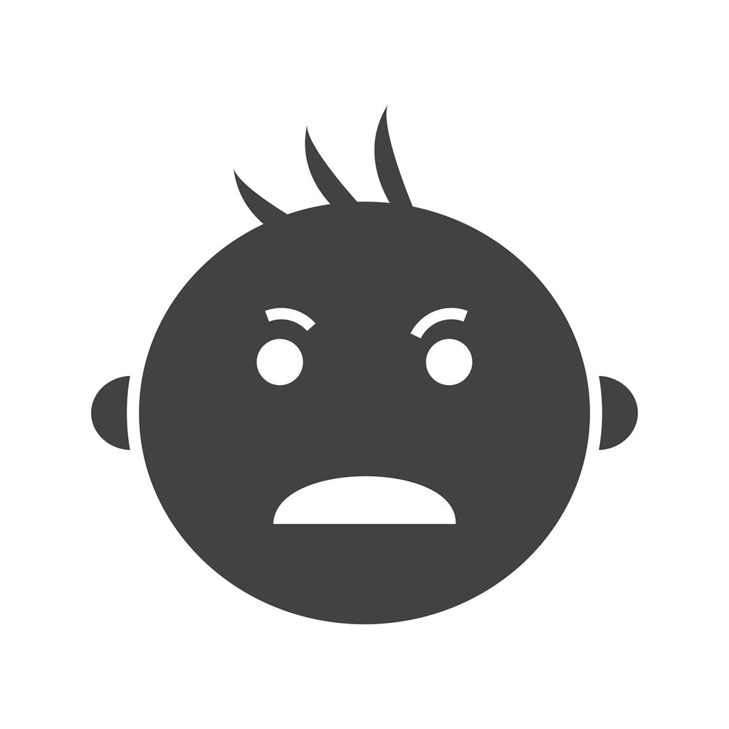 1024x1024 Crying Baby Glyph Icon