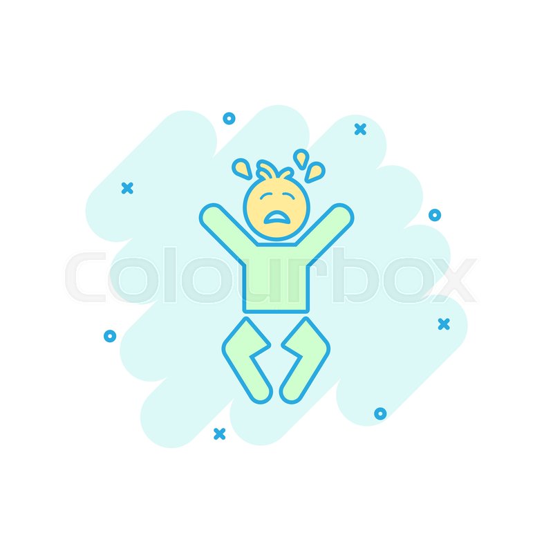 800x800 Vector Cartoon Crying Baby Icon In Stock Vector Colourbox