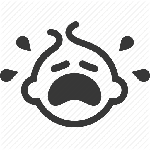 512x512 Baby, Crying Baby, Newborn, Raw, Simple Icon