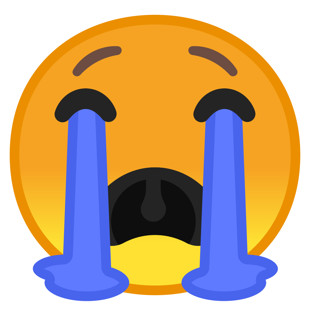 1024x1024 Loudly Crying Face Icon Noto Emoji Smileys Iconset Google