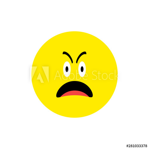 500x500 Sad Crying Face Emoji Icon Flat Style Cute Emoticon Round Symbol