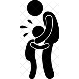 256x256 Children Crying Icon Of Glyph Style