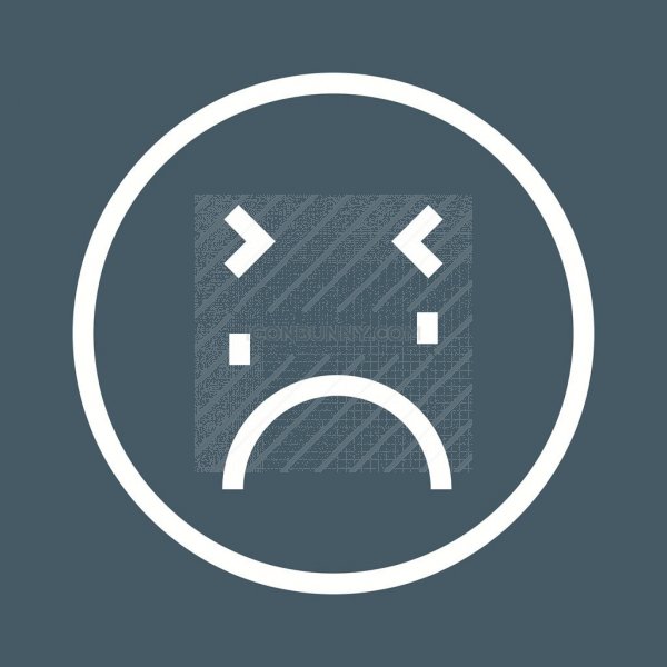 600x600 Crying Line Multicolor Bg Icon