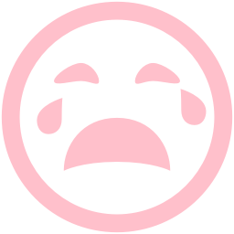 256x256 Free Pink Crying Icon