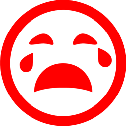 256x256 Red Crying Icon