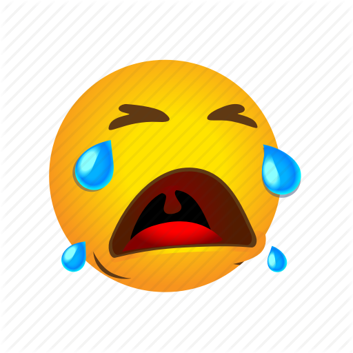 512x512 Crying, Emoticon, Loud, Out Icon