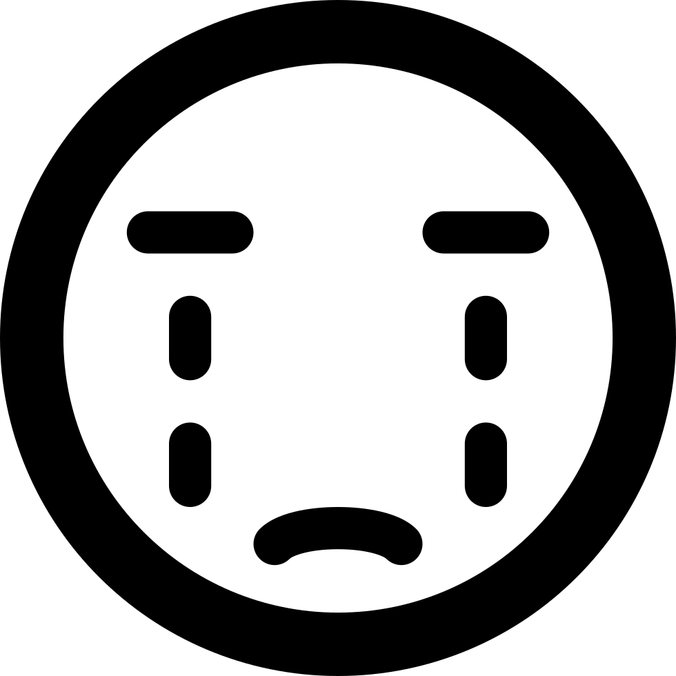 980x980 Crying Emoticon Smiley Face Png Icon Free Download
