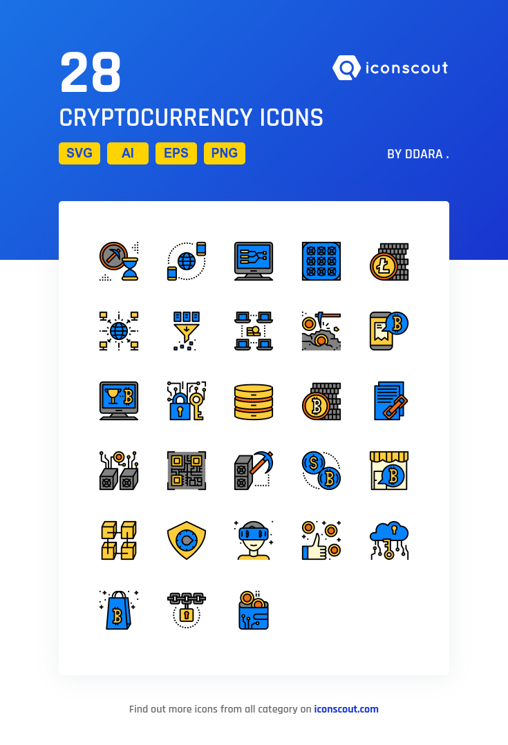 735x1078 Cryptocurrency Icon Pack