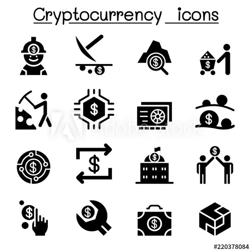 500x500 Cryptocurrency Icon Set