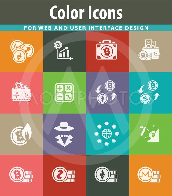563x642 Cryptocurrency Icon Set