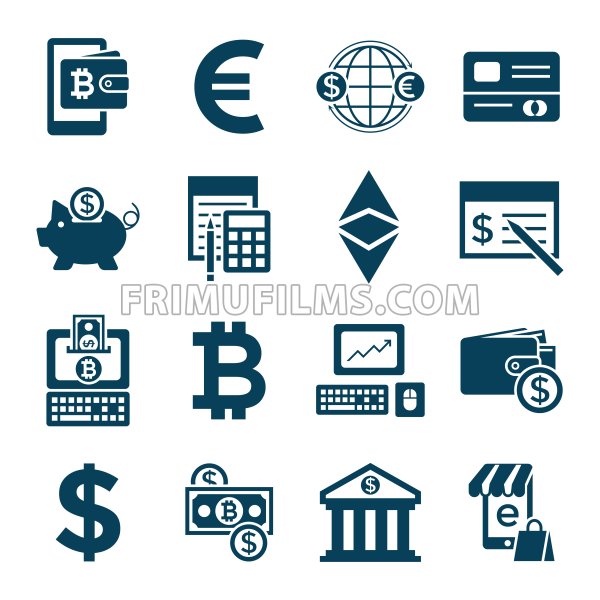 600x600 Digital Vector Bitcoin Cryptocurrency And Electronic Money
