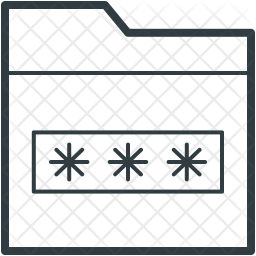 256x256 Cryptography Icon Of Line Style