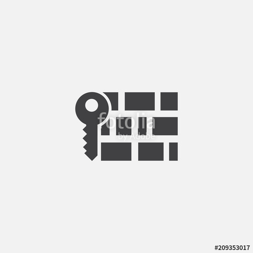 500x500 Cryptography Icon Simple Element Illustration Stock Image