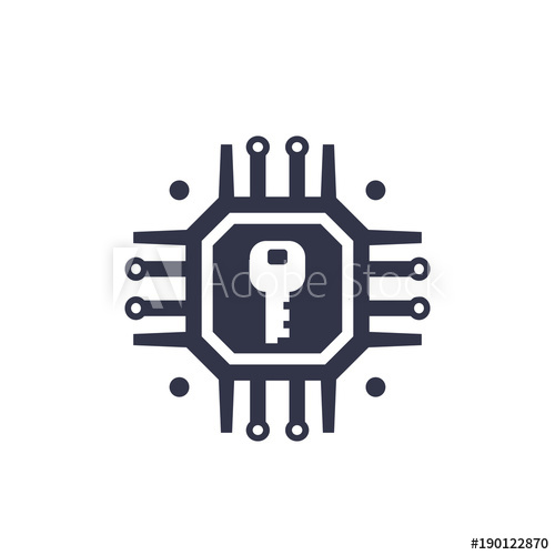 500x500 Encryption, Cryptography, Data Protection Vector Icon