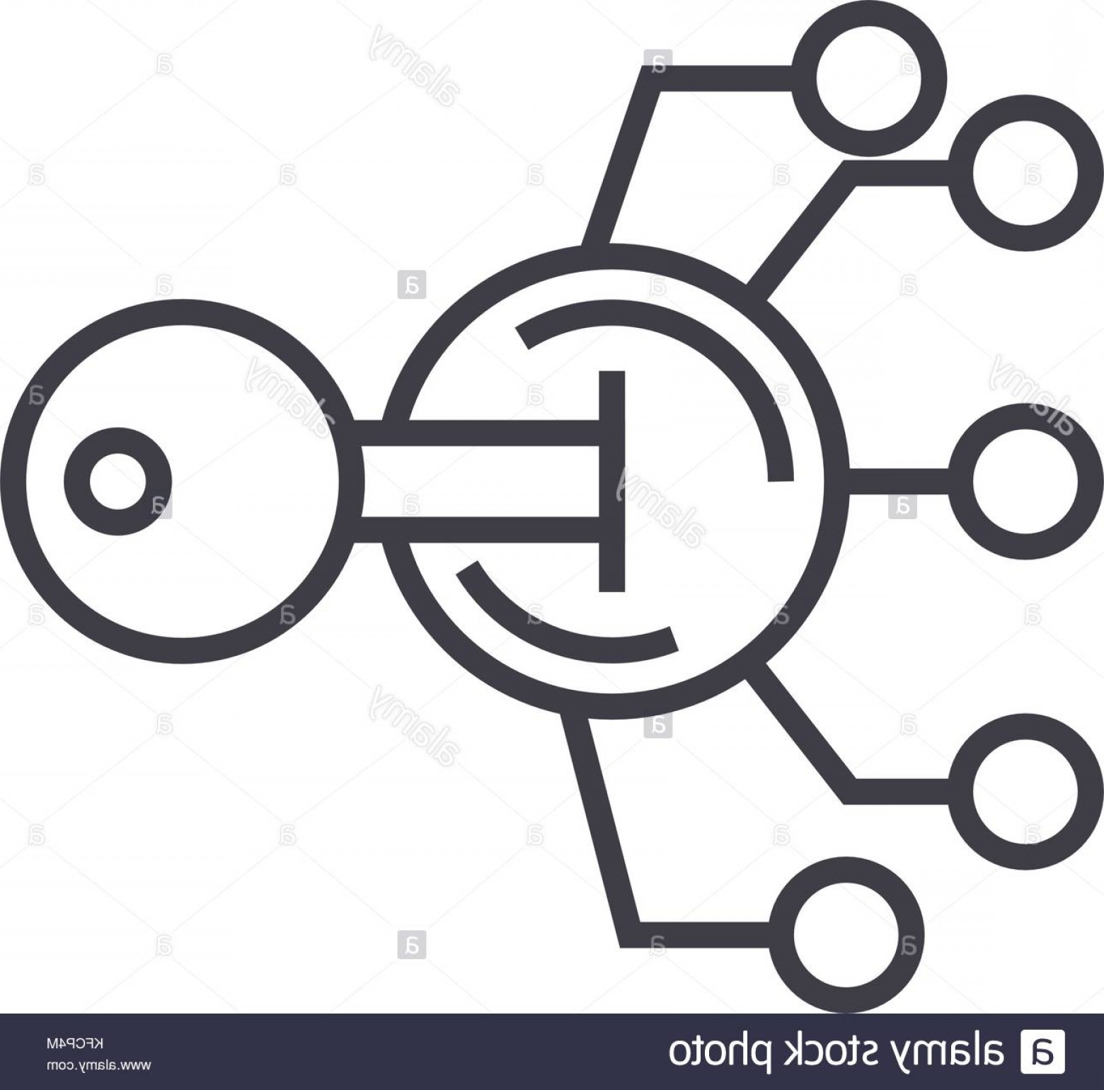 1560x1539 Stock Image Encryption Cryptography Key Concept Vector Thin Line