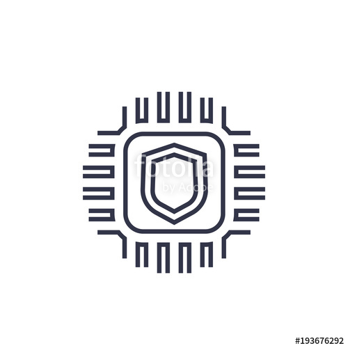 500x500 Cryptography Vector Linear Icon Stock Image And Royalty Free