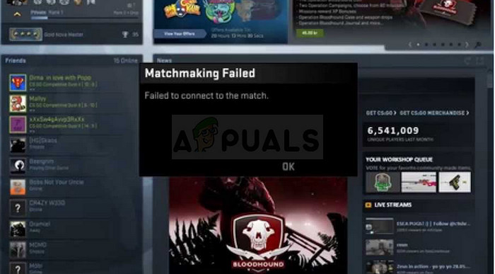 700x387 How To Fix Csgo Failed To Connect To Match