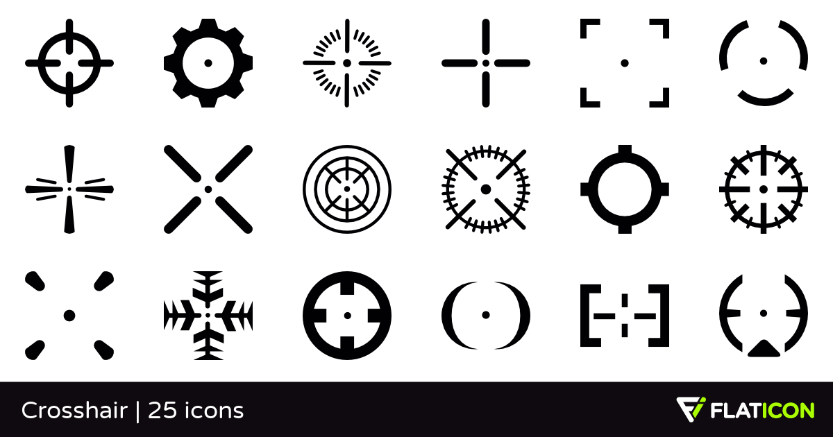 1200x630 Crosshair Free Icons