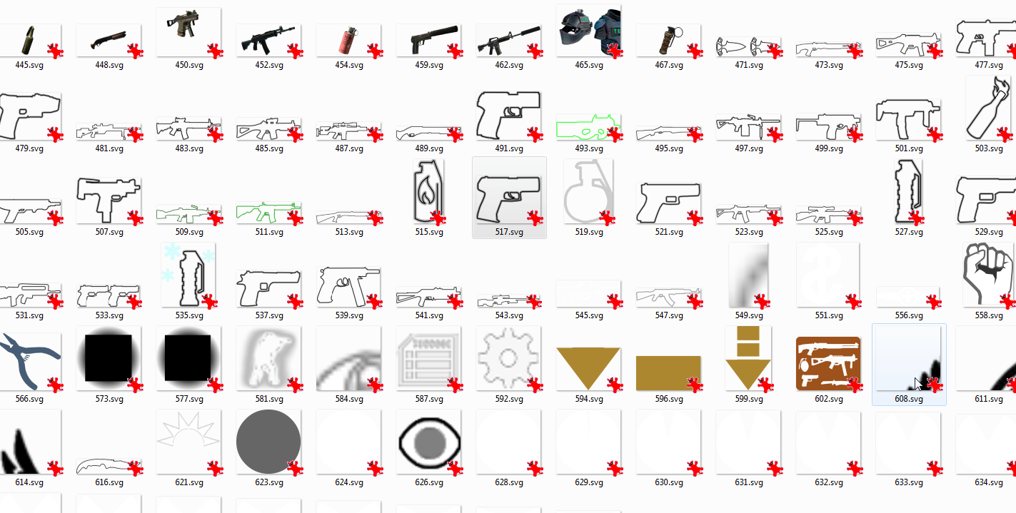 1423x719 Release Csgo Weapon Icons
