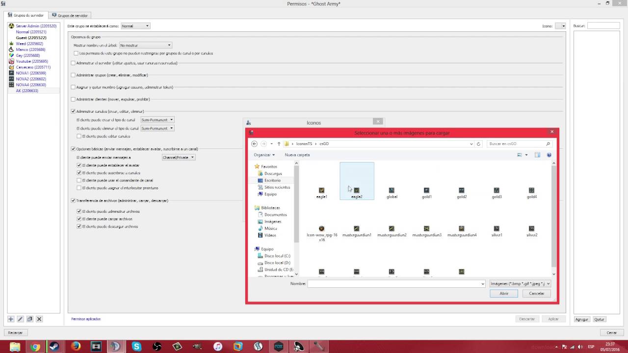 1280x720 Iconos Rangos Csgo