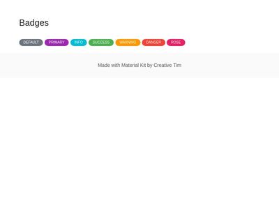 400x300 Bootstrap Badges Examples