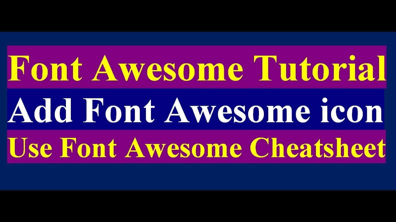 1280x720 How To Use Font Awesome Icons In Html Offline How To Use Font