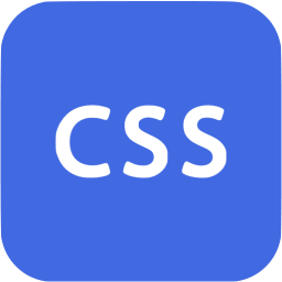 256x256 Royal Blue Css Icon
