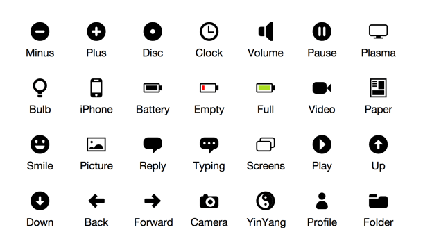 610x360 Free Pure Css Icons