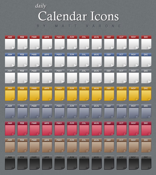 500x559 Awesome Calendar Icon Sets Icon Idesignow