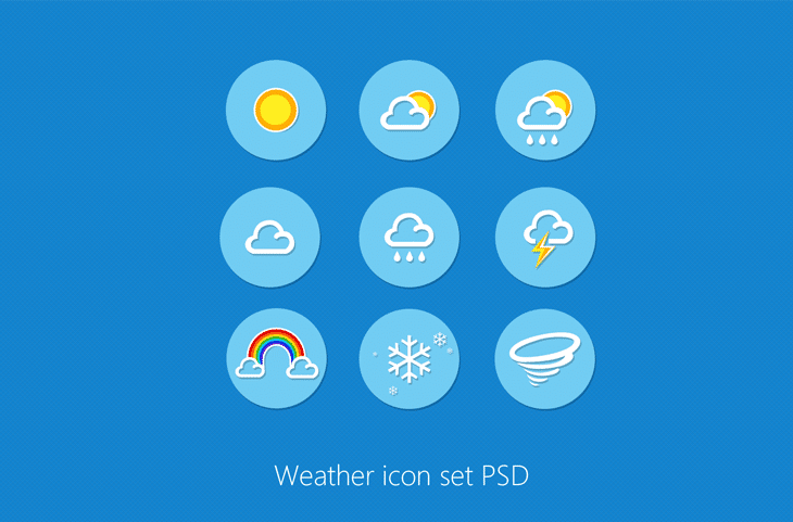 730x481 Weather Icon Set For Free Download