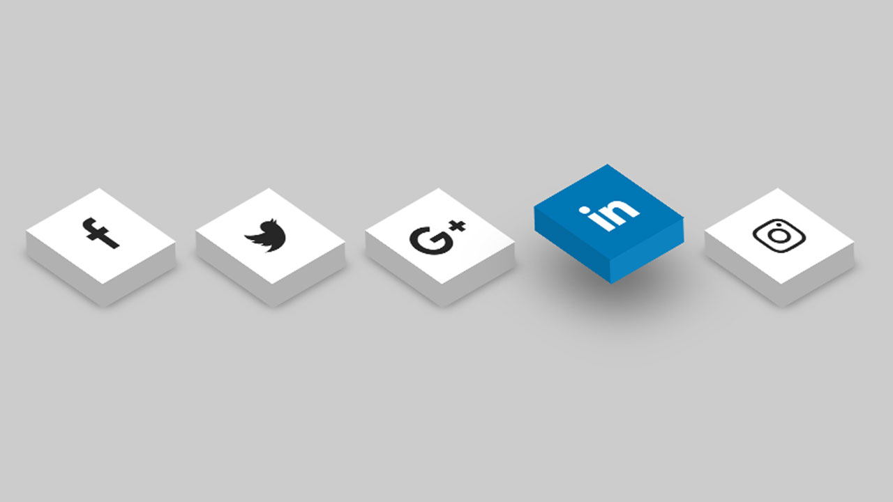 1280x720 Custom Css Animated Hover Social Icon