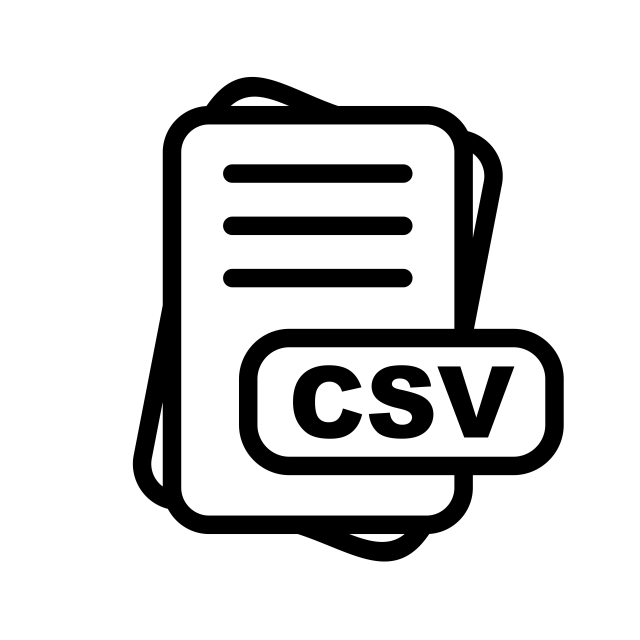 640x640 Csv Format Icon Design, Csv Format Icon, File, Format