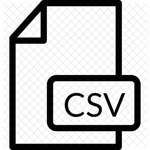 512x512 Csv Icon Of Line Style