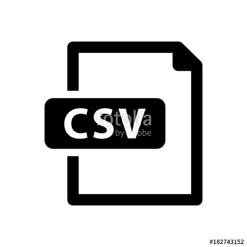 500x500 Csv Icon Stock Image And Royalty Free Vector