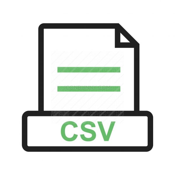 600x600 Csv Line Green Black Icon