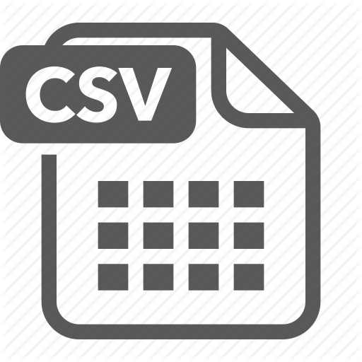 512x512 Csv, Document, Extension, File, Format, Type Icon