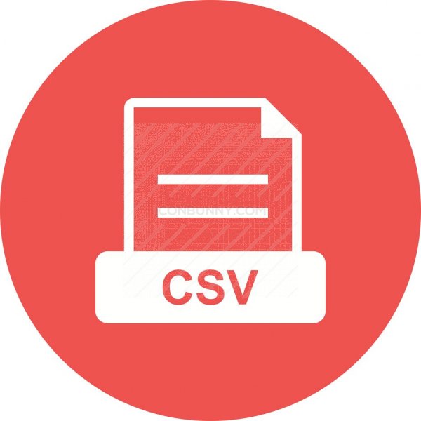 600x600 Csv Flat Round Icon
